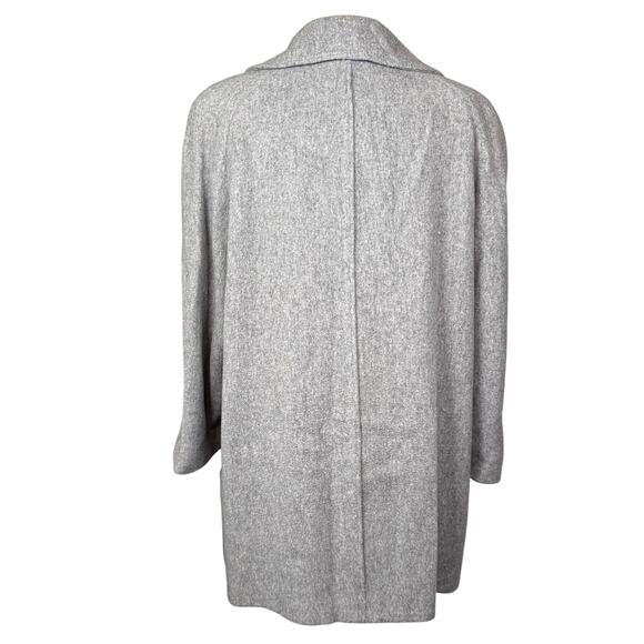 Vintage Alorna Women's Wool Gray Coat USA Made Minimalist Comfort Casual Office - Picture 3 of 10